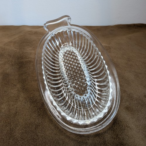Glasreibe oval aus - , pressglas